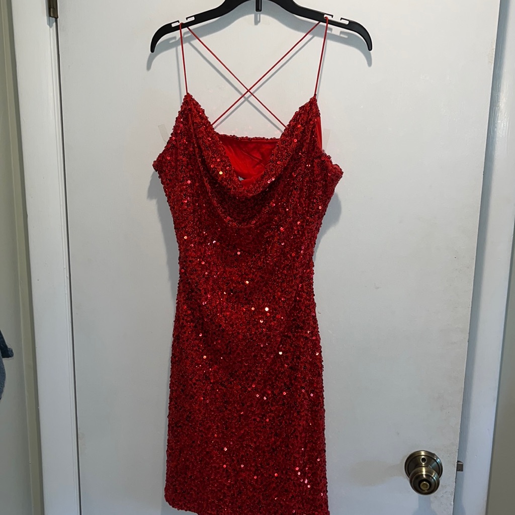 Windsor Red Sequin Dress